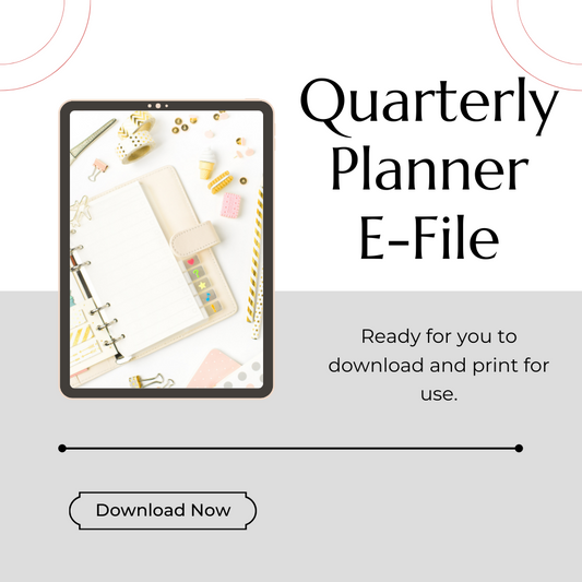 Quarterly Planner -(Digital Copy)